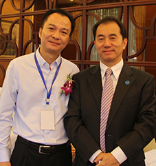 秘书长方国辉与四川省政协副主席陈放合影